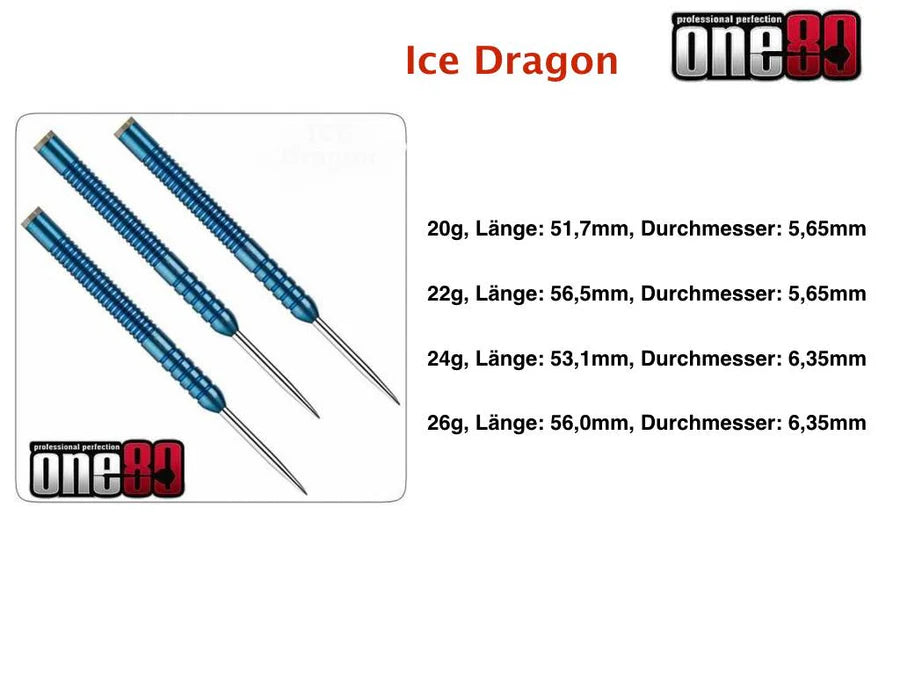 ONE80 - Ice Dragon - Steeldart - 22g