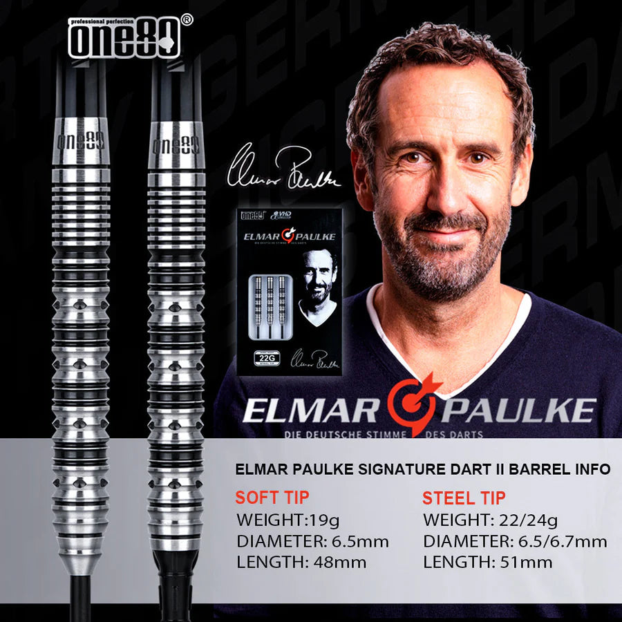 ONE80 - Elmar Paulke V2- Steeldarts 23g