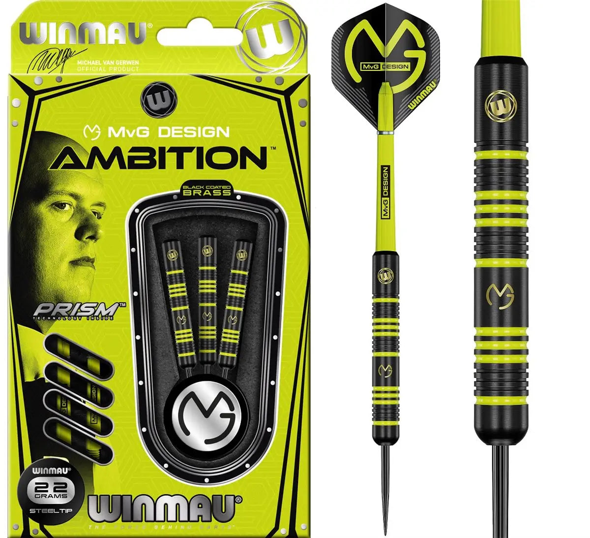 Winmau Michael van Gerwen Ambition Steel Darts 22 Gramm Steeldarts