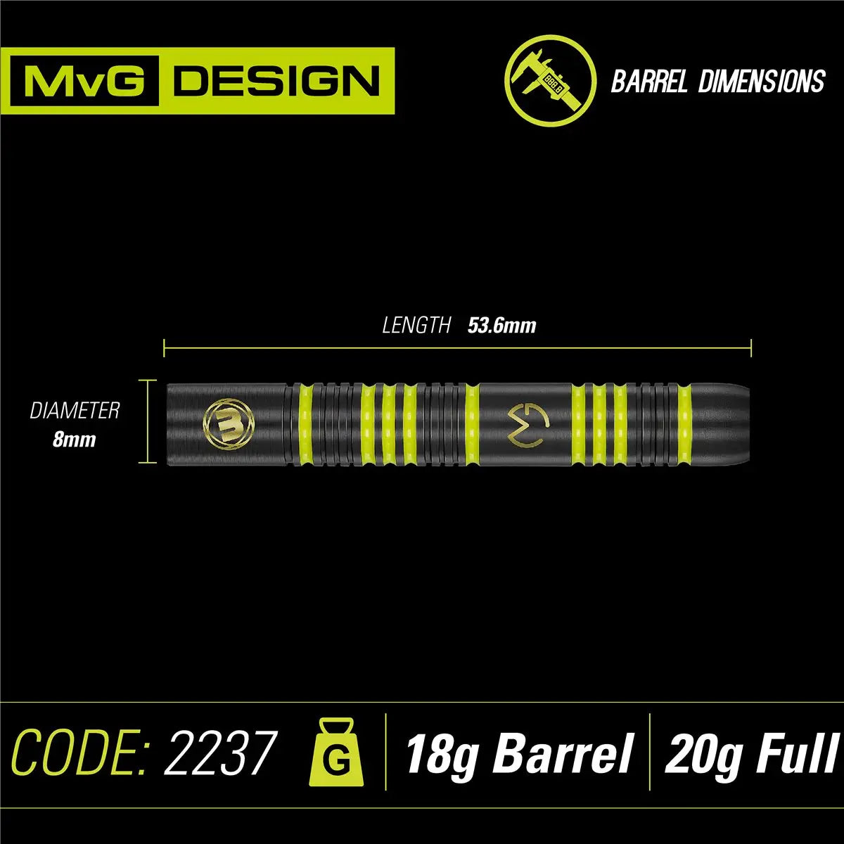 Winmau Michael van Gerwen Ambition Soft Darts 20 Gramm Softdarts