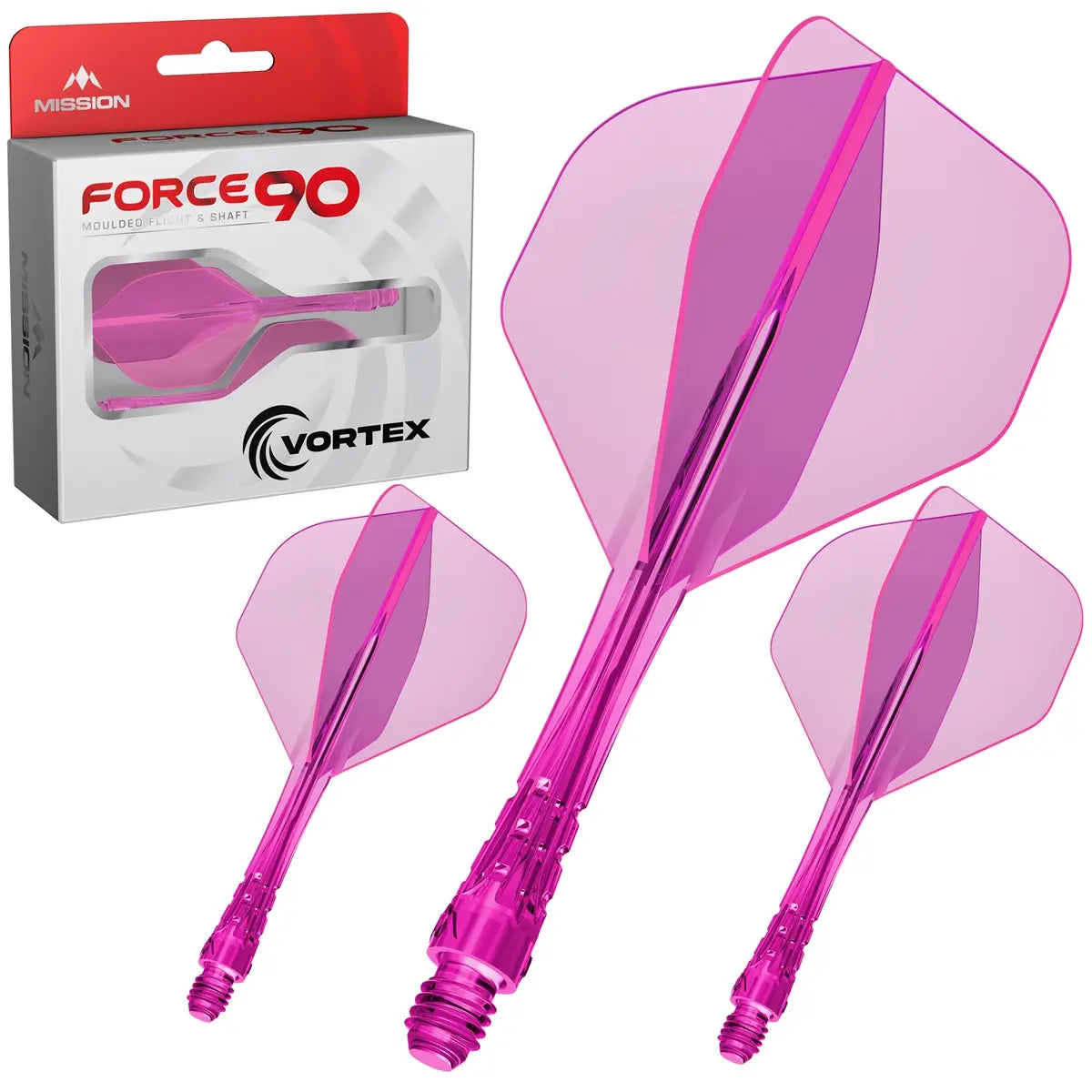 Mission Force 90 Vortex Shaft/Flight System Standart No2 Shafts / Neon-Pink