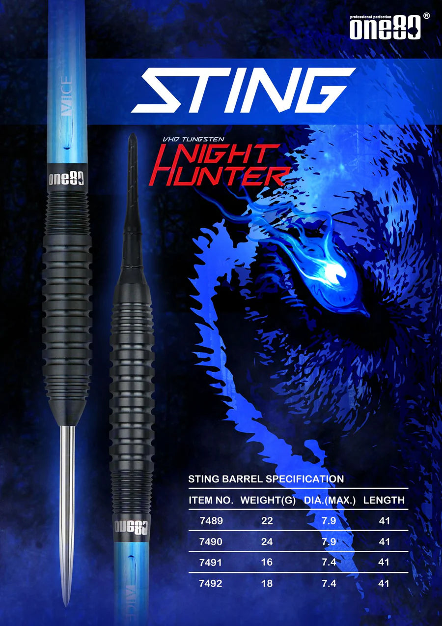 One80 - Nighthunter - STING - Steeldart 22g