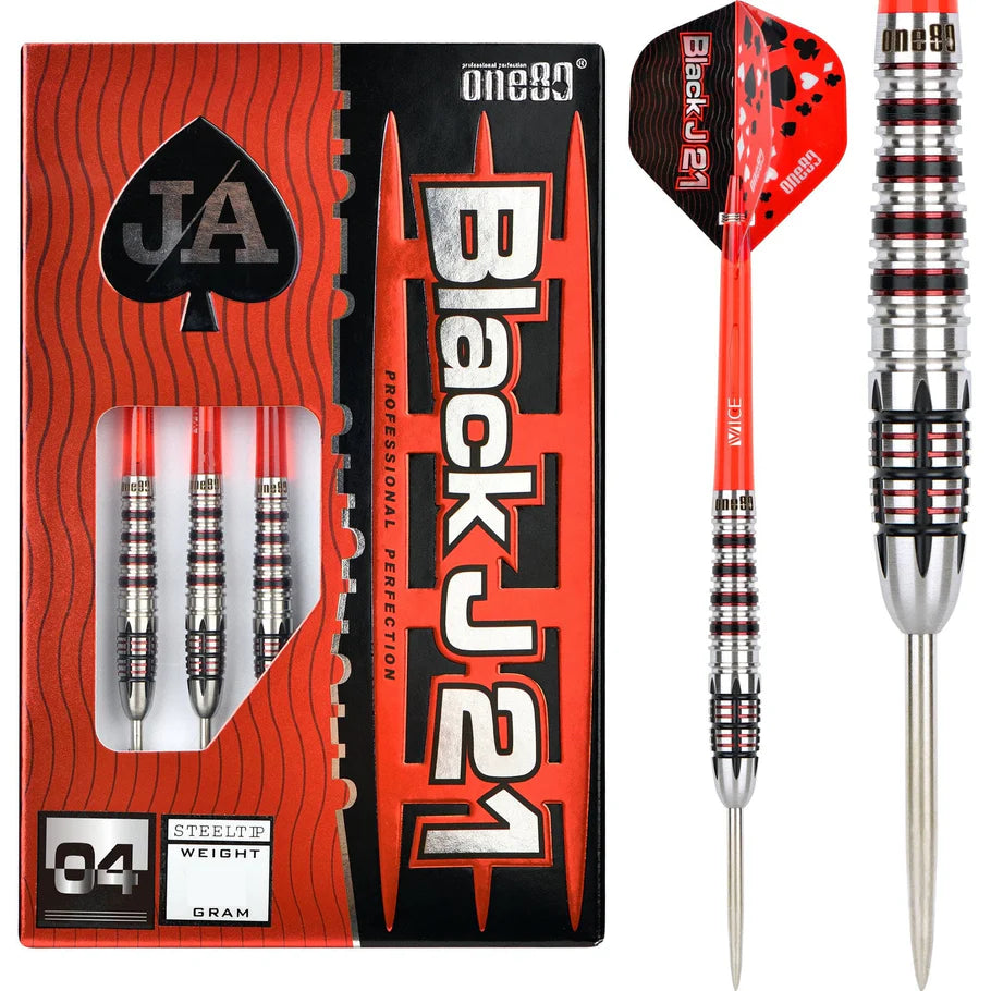 ONE80 BLACK J21 DARTS 23 g