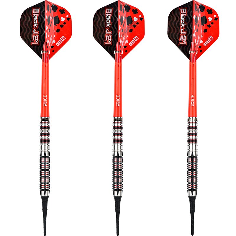ONE80 Soft Darts Black J 21 01 VHD 90% Tungsten Softtip Dart Softdart 19 g